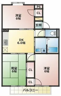 シャルム谷【2階】の間取り
