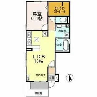 ルピナス本山【1階】の間取り