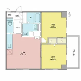 ガーディアン白金【6階】の間取り