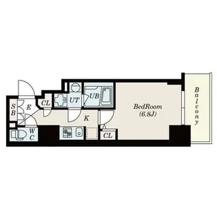 S-RESIDENCE神戸元町【6階】の間取り