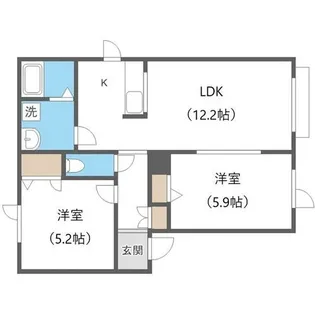 シャーメゾンエルム【2階】の間取り
