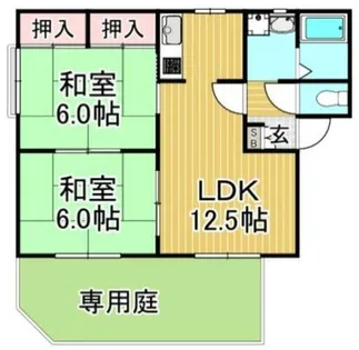 カーサ136 B棟【1階】の間取り