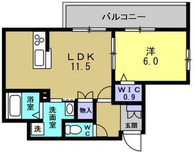 サンライズ55【303号室】の間取り