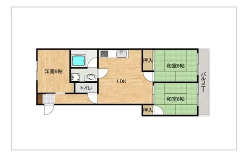 福岡県春日市下白水南4丁目【マンション】の間取り