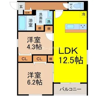 RUSCELLO守山【3階】の間取り