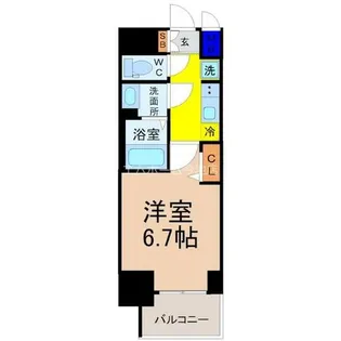 プレサンス広小路通今池【9階】の間取り