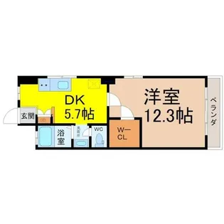 横電千成ビル【3階】の間取り