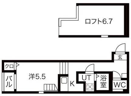 ルミナス東海通【1階】の間取り