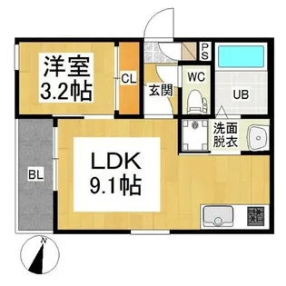 REGALEST金山【3階】の間取り