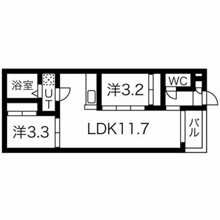 REGALEST堀田【3階】の間取り