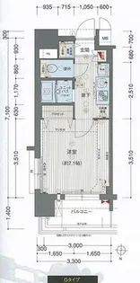プレサンス名古屋STATIONアブソリュート【3階】の間取り