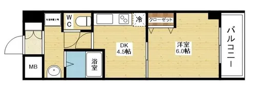 ノルデンハイム新大阪【10階】の間取り