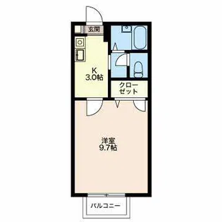 サン・マツモトA【2階】の間取り