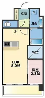 セレニテ梅田北グランデ【12階】の間取り