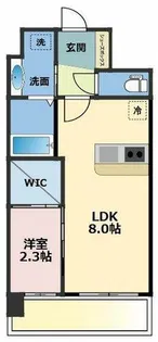 セレニテ梅田北グランデ【13階】の間取り
