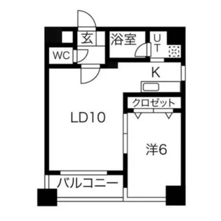 ドエル南円山【8階】の間取り