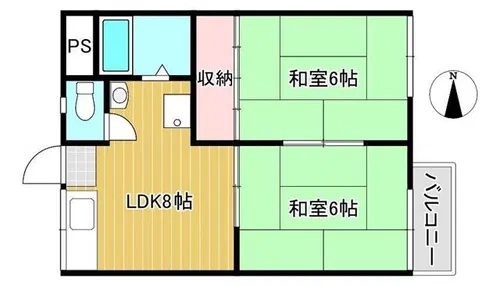 コーポいずみ【2階】の間取り