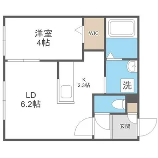 Capella大通南【4階】の間取り