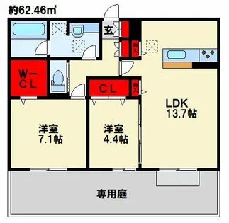 プレステージⅣ【1階】の間取り
