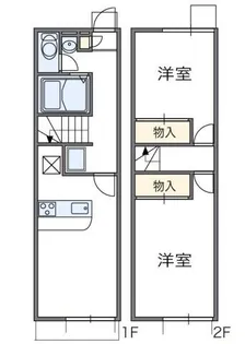 レオパレスセラフ2【103号室】の間取り