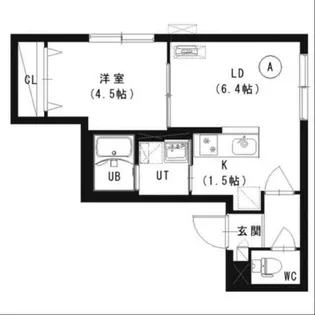 COR平岸【502号室】の間取り
