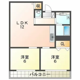 セゾン立石【4階】の間取り
