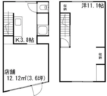 リニュー田寺【1号室】の間取り