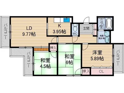 ツイン88 N棟【2階】の間取り