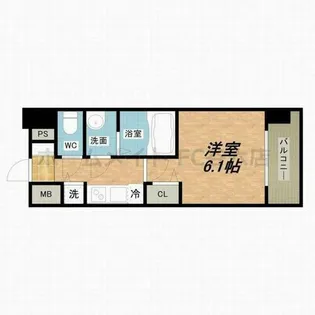 プレサンス松屋町ファステ【12階】の間取り