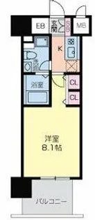 グラマシー京橋【5階】の間取り