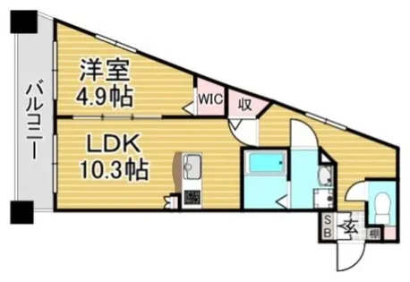 福岡県春日市春日原北町3丁目【マンション】の間取り