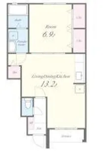 メゾンタカモト一番館【103号室】の間取り