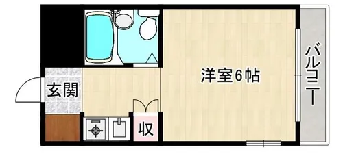 マックス高殿【6階】の間取り