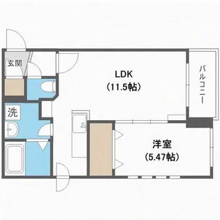 カームヴィレッジ【4階】の間取り