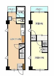 エターニ宇山【201号室】の間取り