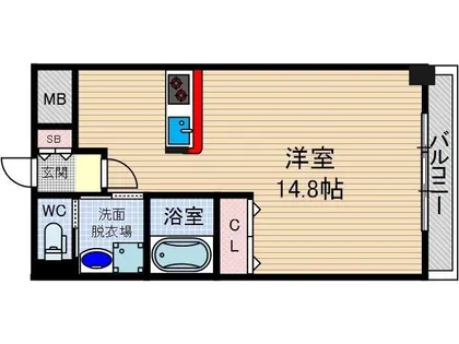 レフィナード茨木【3階】の間取り
