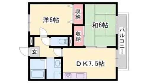 ファミールコートK【B107号室】の間取り