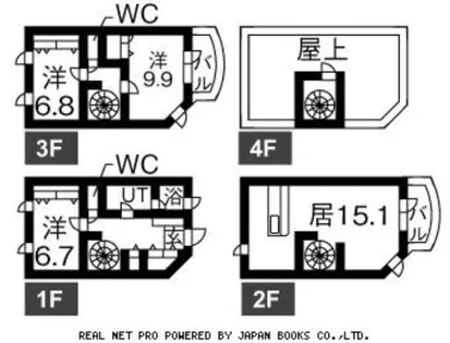 スターゲート伏見旭堂第8 B棟【1階】の間取り
