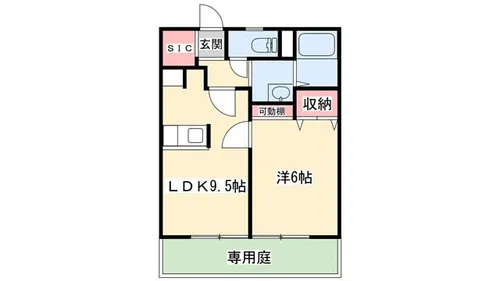 パナハイツヒコ池【101号室】の間取り