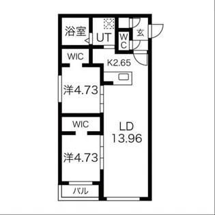 リベッキオ豊平公園(Libeccio豊平公園)【3階】の間取り