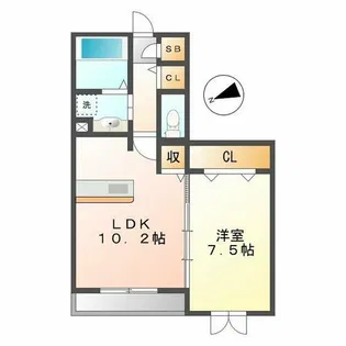 エポラール東別院【3階】の間取り