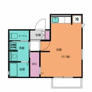 サンシティスズイ A【1階】の間取り