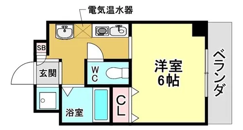 ソレアード岡町【3階】の間取り