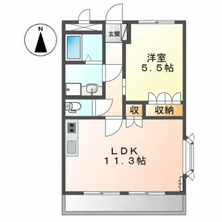 アネックス砥堀【2階】の間取り