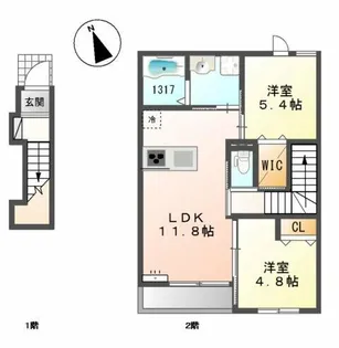 コンソラータ【2階】の間取り