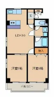 プリンセス瓦町【2階】の間取り