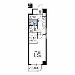CASA NOAH 鶴舞公園Ⅱ【8階】の間取り