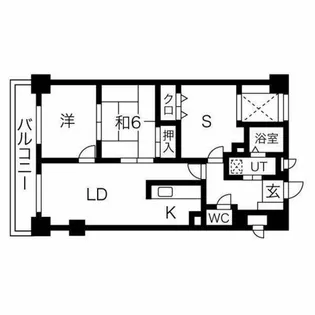 宝マンション大須【10階】の間取り