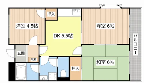 Twin Avenue B【406号室】の間取り
