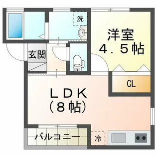 KARIN舞子公園【3階】の間取り